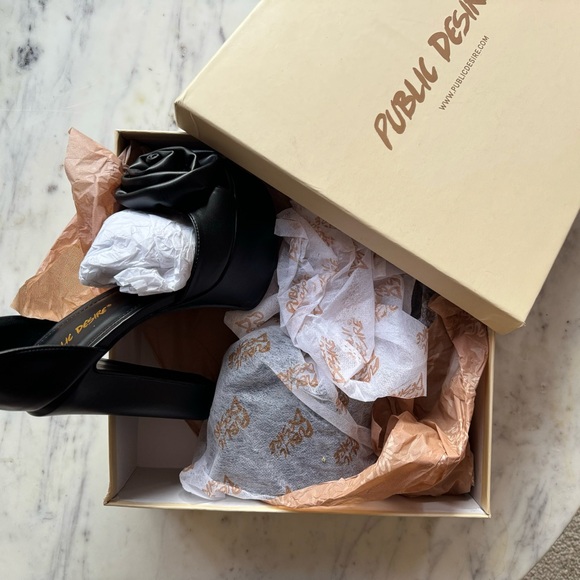 Public Desire Rose Platform Heels, size 7, brand new in original box, never worn - Picture 4 of 9